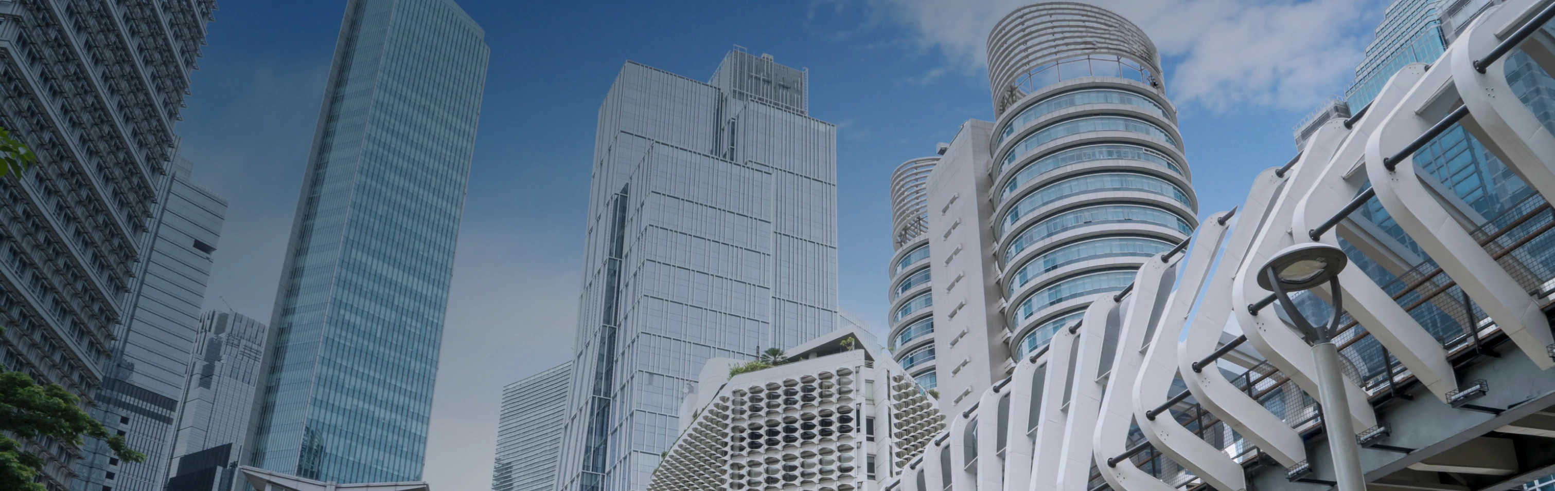 Tall buildings in a city center